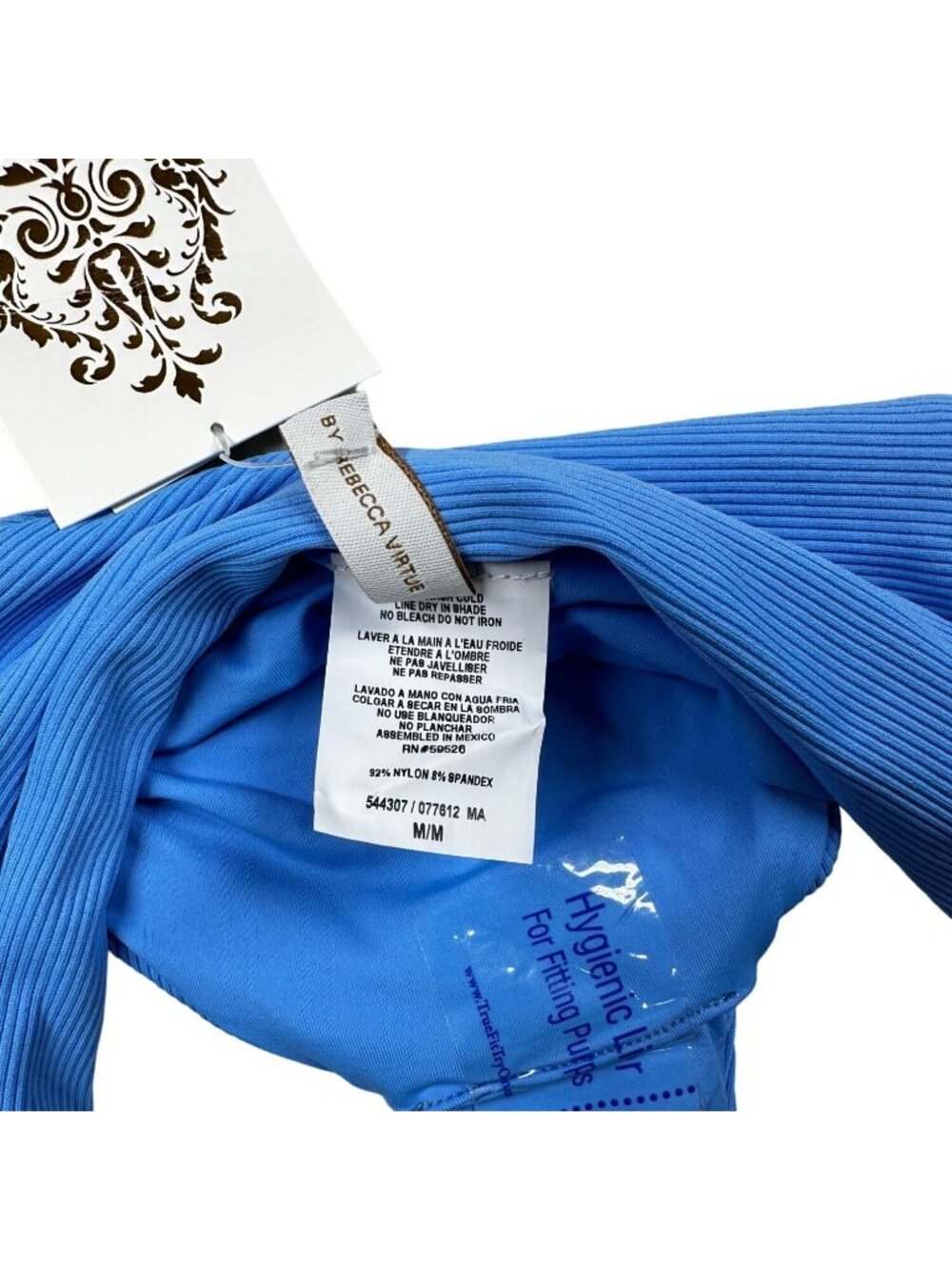 Becca Swim Bottom Blue Womens Size Medium Hipster American Fit NEW - Picture 7 of 7